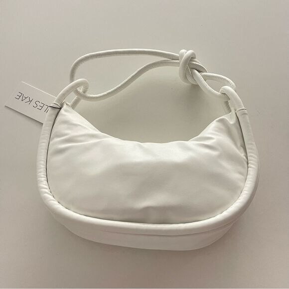 Jules Kae Luna Rope Hobo bag purse in White NWT - Picture 9 of 11